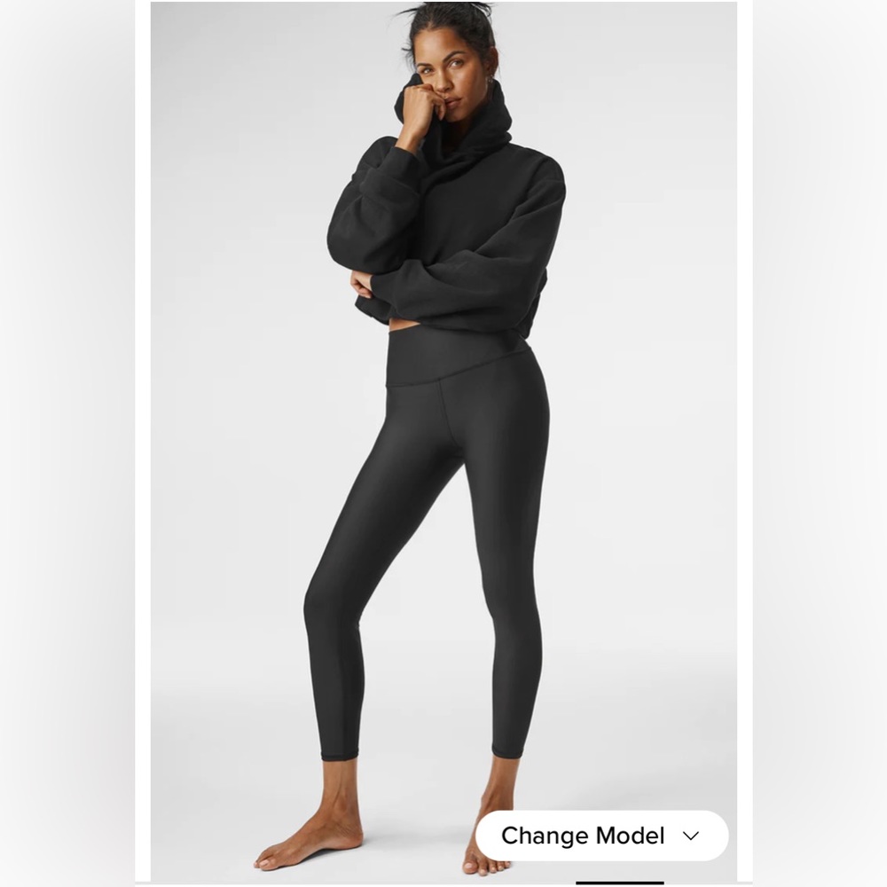 NEW Alo Yoga High-Waisted 7/8 Airlift Leggings Size Small Color Black
